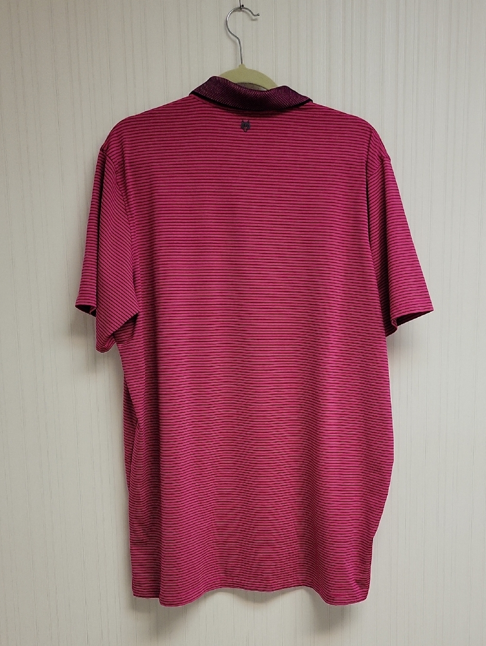 Greyson Men's Fushia & Navy Arcadia Stripe Polo XL Golf Business Summer Tennis - Picture 4 of 6